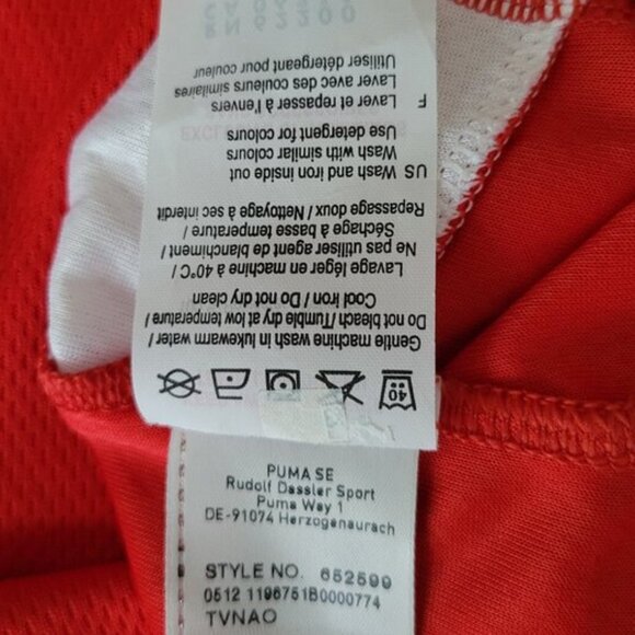 PUMA Sport Lifestyle Men's Red Golf Polo Size L - Picture 8 of 8